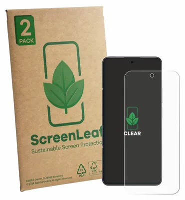 Produktbild von 2x ScreenLeaf Schutzfolie für Honor X7e nachhaltiger Displayschutz Display Schutz Folie Klar Transparent