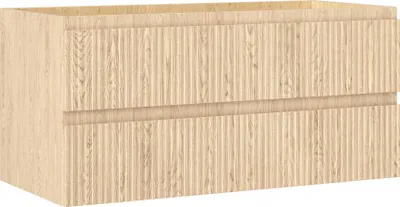Immagine prodotto di Mexen Rivel mobile da bagno sotto lavabo 100 cm, 2 cassetti, scanalato, rovere - 91A20-10047-2-BFF81