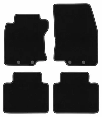 Produktbild von Velours-Fußmatten für Nissan X-Trail III T32 2013-2017 (SUV) – 4-tlg, Schwarz, passgenau – Wielganizator BASIC