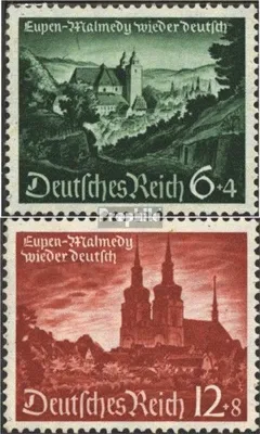 Produktbild von Briefmarken Deutsches Reich 1940 Mi 748-749 (kompl.Ausg.) mit Falz Wiedereingliederung/Eupen,Malmedy