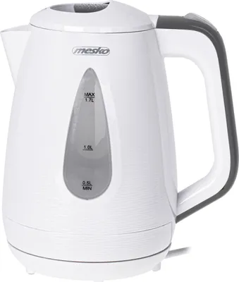 Zdjęcie produktu dla Mesko MS 1261 Czajnik 1,7 l - 2200 W, obrotowy 360° - biały/szary