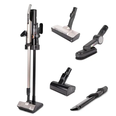 Produktbild von Hitachi Akku Staubsauger PV-XH3M - Kabelloser Staubsauger mit 170AW Power, LED-Stauberkennung, HEPA 13 Filter, One Touch Leerung, Bürstenkopf