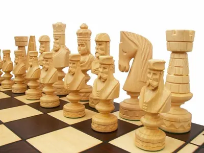 Produktbild von Edles grosses Schach Schachspiel 85 x 85 cm HANDGESCHNITZT GESCHNITZT 85x85 Holz