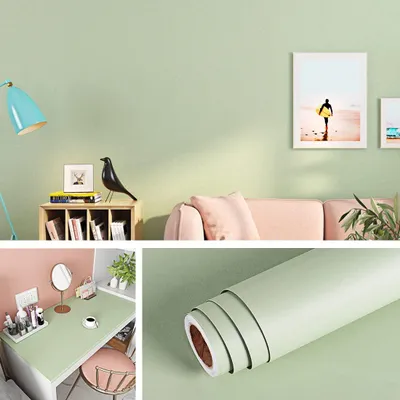 Obrázok produktu pre Samolepiaca tapeta, farba mintová zelená, rozmery 40 cm x 10 m – odnímateľná, vhodná do spální a detských izieb