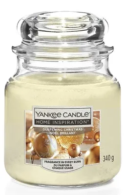 Produktbild von Yankee Candle Duftkerze Mittleres Glas Glistening Christmas 340 g, creme