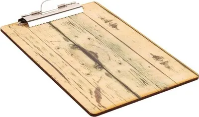 Produktbild von Olympia Speisekarte Klemmbrett Holzoptik A5