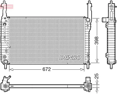 Produktbild von DENSO DRM20123 Kühler Wasserkühler Motorkühler für OPEL ANTARA für VAUXHALL Antara (L07)