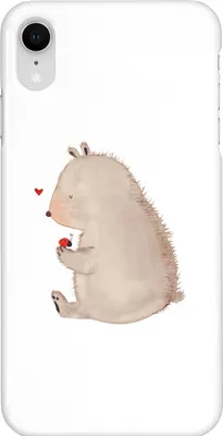 Produktbild von Mr. & Mrs. Panda Iphone XR Handyhülle Bär Marienkäfer - Weiß - Geschenk, Premium Kunststoff, Freiheit, Das Leben Ist schön, Liebe, Motivation, Handy Case, Teddy
