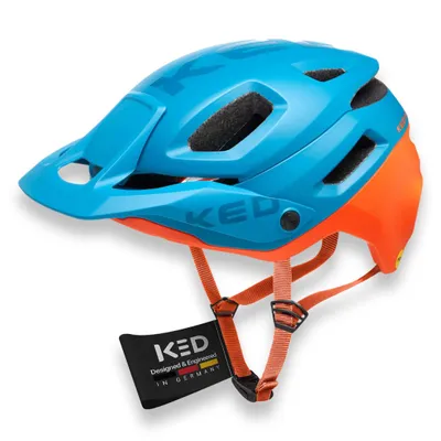 Produktbild von KED Pector ME-1 Mountainbike Helm: Mips Schutz, Fidlock Magnetverschluss, 14 Belüftungsöffnungen Farbe: petrol orange matt Größe: 52-58 (M)