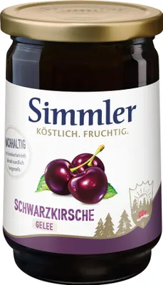 Produktbild von Simmler Schwarzkirsch-Gelee Extra 450g
