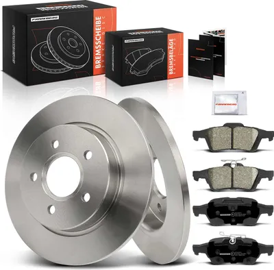 Obrázok produktu pre Frankberg 2x brzdové kotúče 4x brzdové doštičky zadná náprava pre Ford Focus III Focus III Turnier