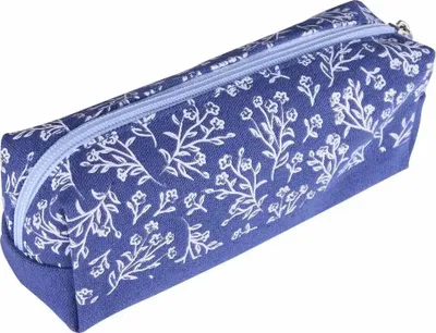 Produktbild von Idena Schlamper Floral blau - Federmappe 190x70x55mm