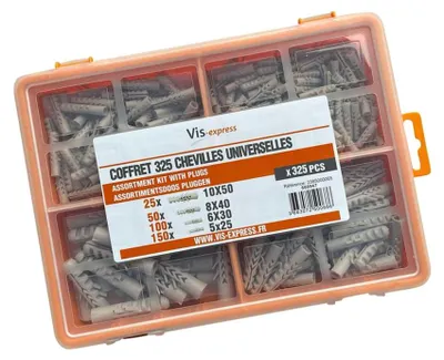 Produktbild von Set mit 325 Dübel UNIVERSAL