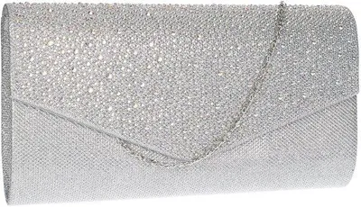 Produktbild von Silberner Frauen-Handtasche mit Glitzersteinen