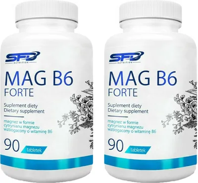 Immagine prodotto di SFD Nutrition Magnesio 180 Compresse 1000mg + Vitamina B6 Citrato di magnesio ad alto dosaggio
