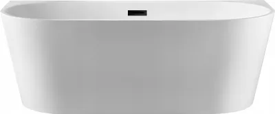 Produktbild von Balneo Badewanne Freistehend VIVA Acryl mit Deckel Klick-Klack Stöpsel 170x80cm schwarz
