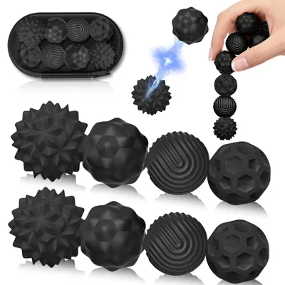 Obrázok produktu pre Sada 8 magnetických stresových guľôčok – hračky na zmyslovú relaxáciu
