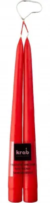 Immagine prodotto di Granchio - candela conica 22 × 240 mm, rosso - 2 pz