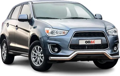 Produktbild von Frontbügel Frontschutzbügel für Mitsubishi ASX 2012-2017 ABE Stahl Silber