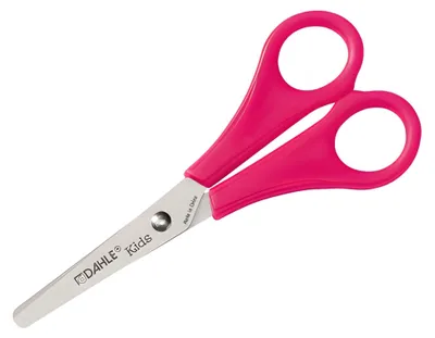 Image de Ciseaux pour enfants Dahle Kids ronds 5 pouces (13cm), rose, droitiers