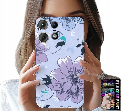 Zdjęcie produktu dla Etui Do Motorola Edge 50 Pro - Kwiatki Kwieciste Modne Wzory Plecki