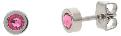 Boccia 05095-02 Titan-Ohrstecker für Kinder Pink 1