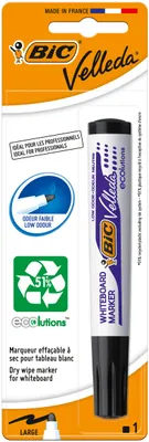 Produktbild von Velleda - Velleda Whiteboard-Marker 1701 Ecolutions, schwarz, auf Blister