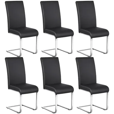 Produktbild von Yaheetech 6er Set Esszimmerstühle Wohnzimmerstuhl Küchenstuhl Schwingstuhl, Esszimmer