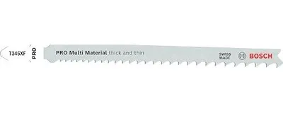 Zdjęcie produktu dla Brzeszczot wyrzynarki bosch pro multi material T345XF 132MM 100 szt.