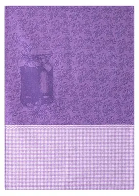 Immagine prodotto di Strofinaccio da cucina, 100% cotone, alta qualità, tessuto jacquard, 50x70 cm, motivo: bacche, viola