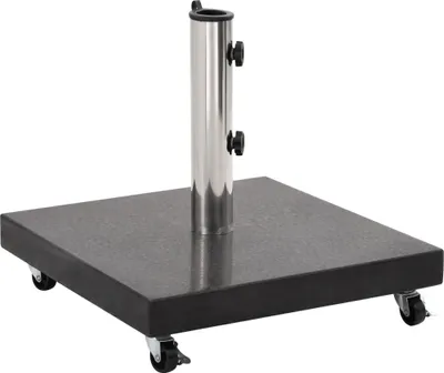 Produktbild von The Living Store Sonnenschirmständer Granit 30 kg Quadrat Schwarz
