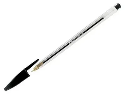 Produktbild von BIC Cristal, Schwarz, Schwarz, Transparent