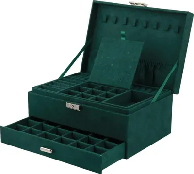 Produktbild von Flamenco Mystique Exklusive Schmuckschatulle etue Organizer Gold Griffe pd161.
