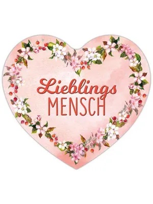 Produktbild von Herz Blechschild Lieblingsmensch HB009