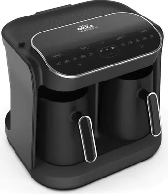 Produktbild von Arzum Okka Grandio 1400W Duo Mokka-Kaffeemaschine Schwarz, Silber Fassungsvermoegen Tassen=10 Display