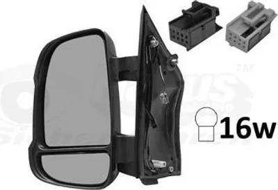 Image de Rétroviseur Extérieur Citroën Jumper, Fiat Ducato, Peugeot Boxer 04.06-09.19 Le