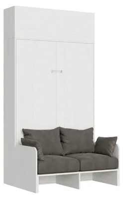 Immagine prodotto di Letto Matrimoniale Francese a Scomparsa Salvaspazio con Sofà Kentaro H250 cm Bianco