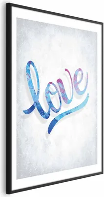 Produktbild von Posterpapier Poster - Love 21x30 cm Text m-A-0752-ao-a