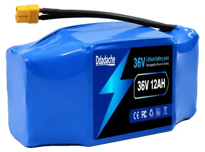 Imagen del producto de Batería de litio, con una capacidad de 12 Ah, diseño recargable, 12000 mAh, 36V