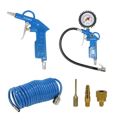 Produktbild von HYUNDAI Kompressor Druckluft Zubehör SET ACZ55902 6-teilig