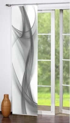 Produktbild von Home Wohnideen Schiebevorhang Flammgarn DigitaldruckClifton 1 teilig 245 x 60 cm Grau