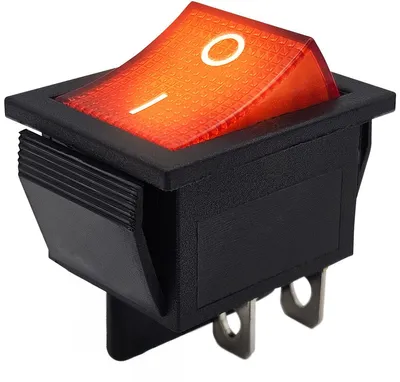 Produktbild von ProRide Wippschalter KCD4-202 ON-OFF 2-polig 250V/16A 30x22mm mit roter LED