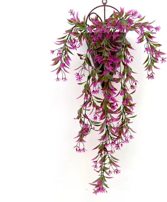 Produktbild von Künstliche Hängepflanzen, Packung mit  hängenden Efeuranken aus Kunststoff mit Blumen for Weihnachten