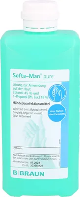 Produktbild von Softa-Man pure Händedesinfektionsmittel, 500 ml LOE