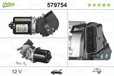 Produktbild von VALEO 579754 Wischermotor Vorne für NISSAN Qashqai / Qashqai +2 I (J10, NJ10)