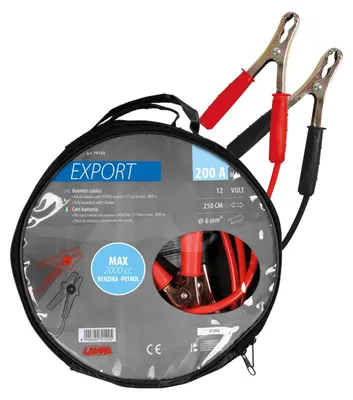 Imagen del producto de Cable de arranque LAMPA, 200A, para automóviles. Modelo: 70122
