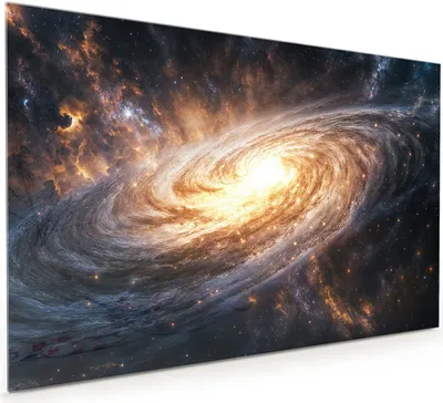 Produktbild von Küchenrückwand Spritzschutz Glas mit Motiv Galaxie Nachthimmel 40 x 40 cm