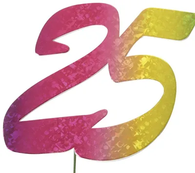 Imagen del producto de PaperStyle 2514025: Número conmemorativo 25, de color variado
