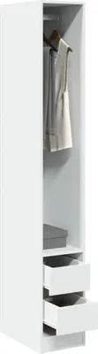 Produktbild von Möbel Kleiderschrank Weiß 30x50x200 cm Holzwerkstoff - Kleiderschränke 3307738