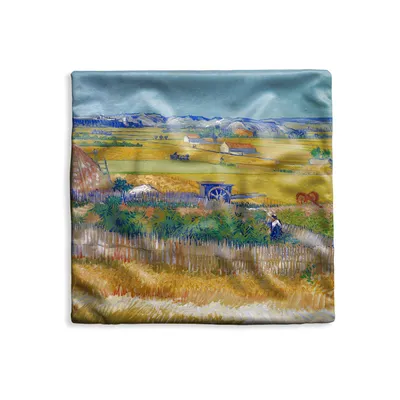 Obrázek produktu pro MuchoWow® Povlak na polštář - 60x60 - Sklizeň - obraz, Vincent van Gogh - Dekorační povlak na polštář